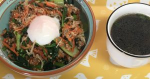 オイシックスのビビンバと韓国風スープ