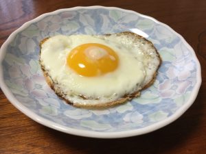 秋川牧園の卵で作った目玉焼き