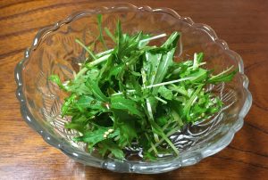 秋川牧園の水菜のサラダ